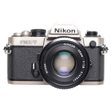Nikon FM2T titanium film camera Nikkor 1.8 f=50mm motor mint