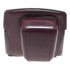 Leica SLR burgundy vintage film camera antique ever ready leather case