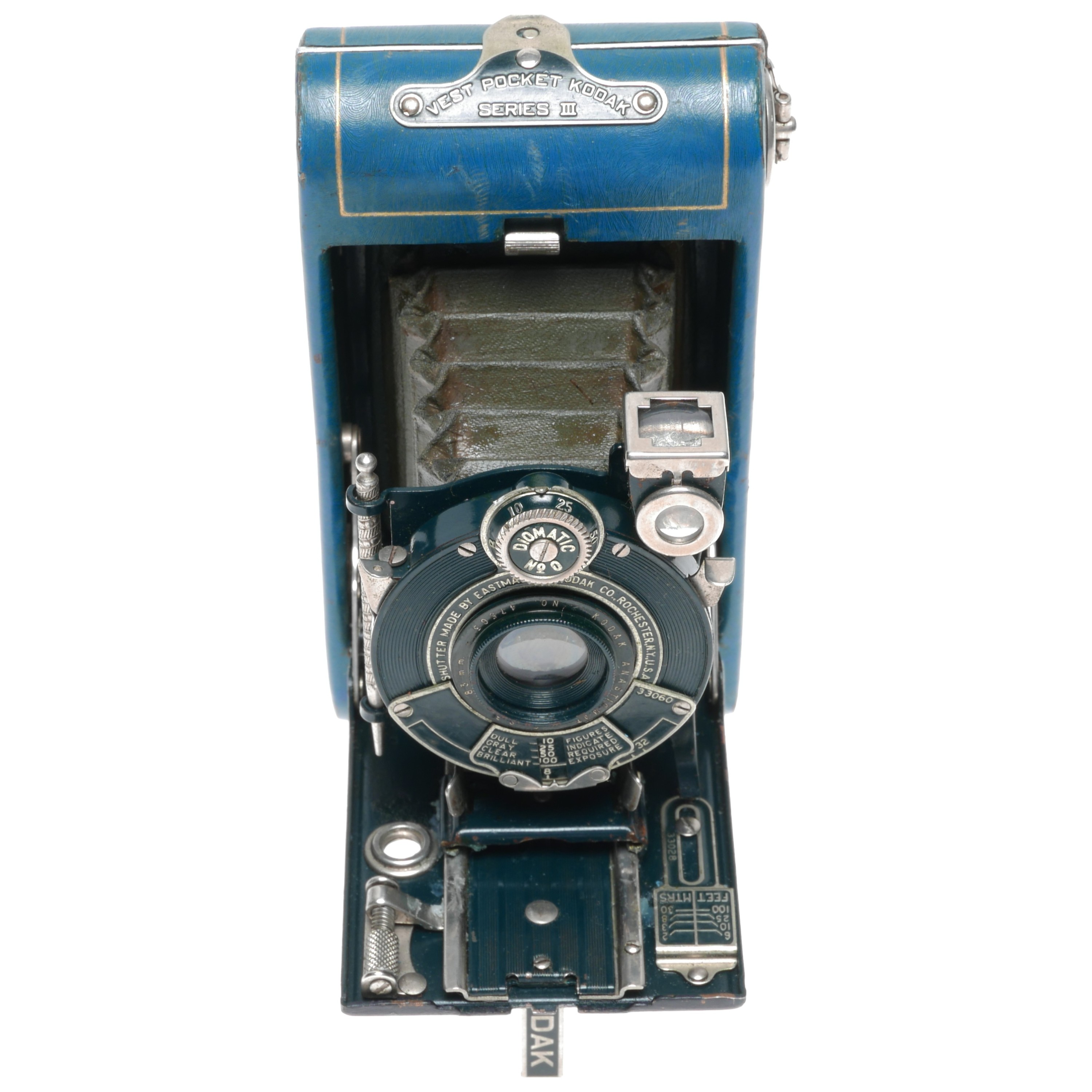 Kodak Vanity Blue Vest Pocket Camera Series III Vintage III