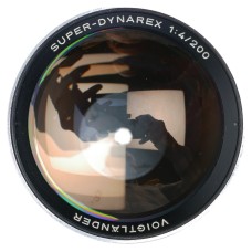 Voigtlander Super-Dynarex 1:4/200 Tele Lens 317/77 Filter 310/77 Hood