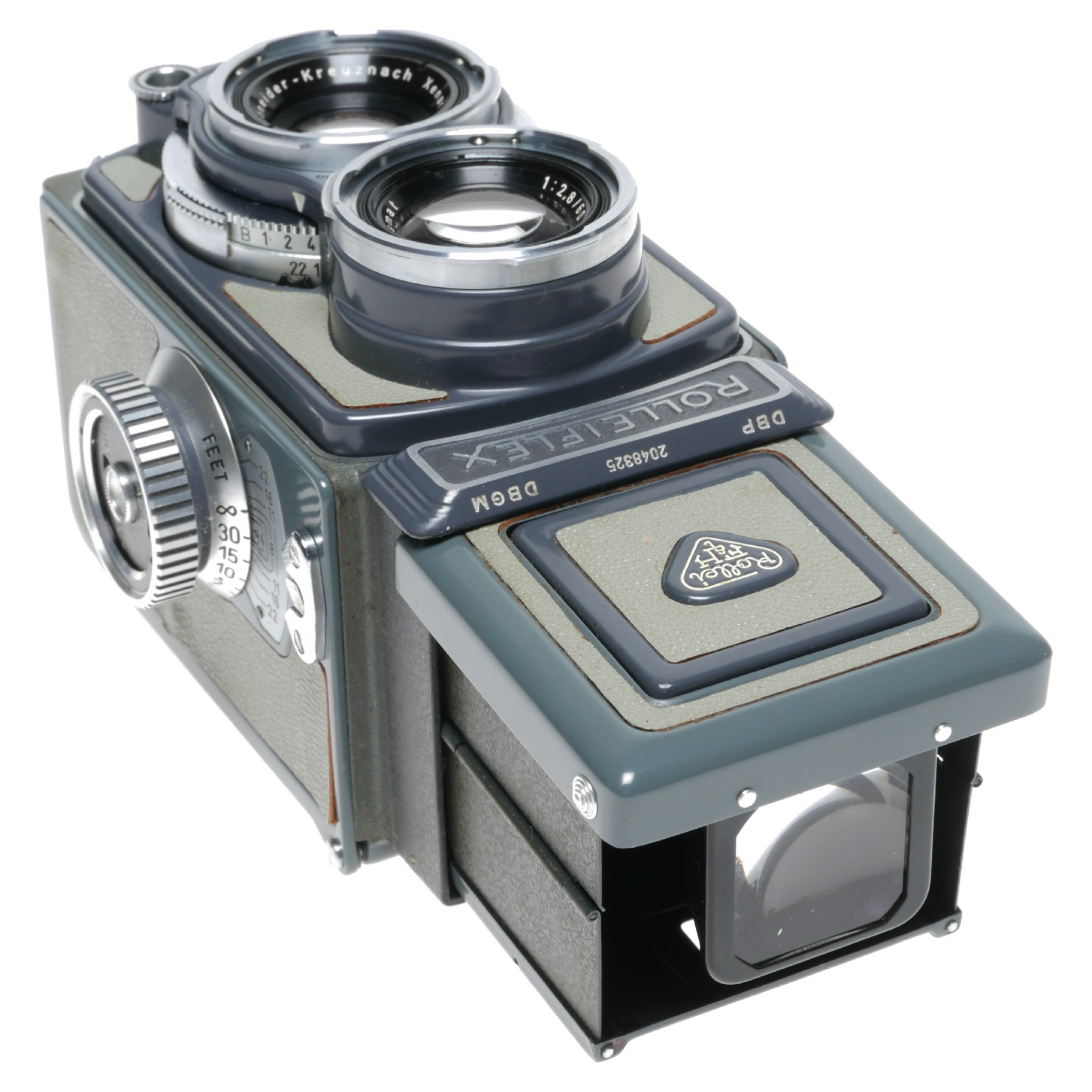 Rolleiflex 4x4 Baby Grey – Appareil Photo TLR – Xenar 3.5 – Allemagne – Révisé