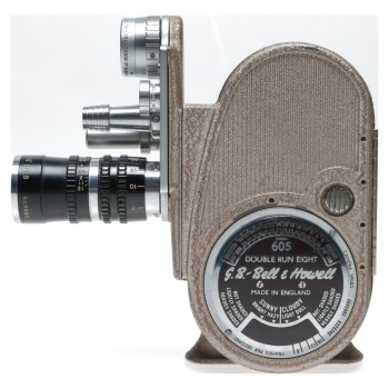Bell Howell Model GB 605 Double 8mm Camera Cinekon Telephoto f:1.8