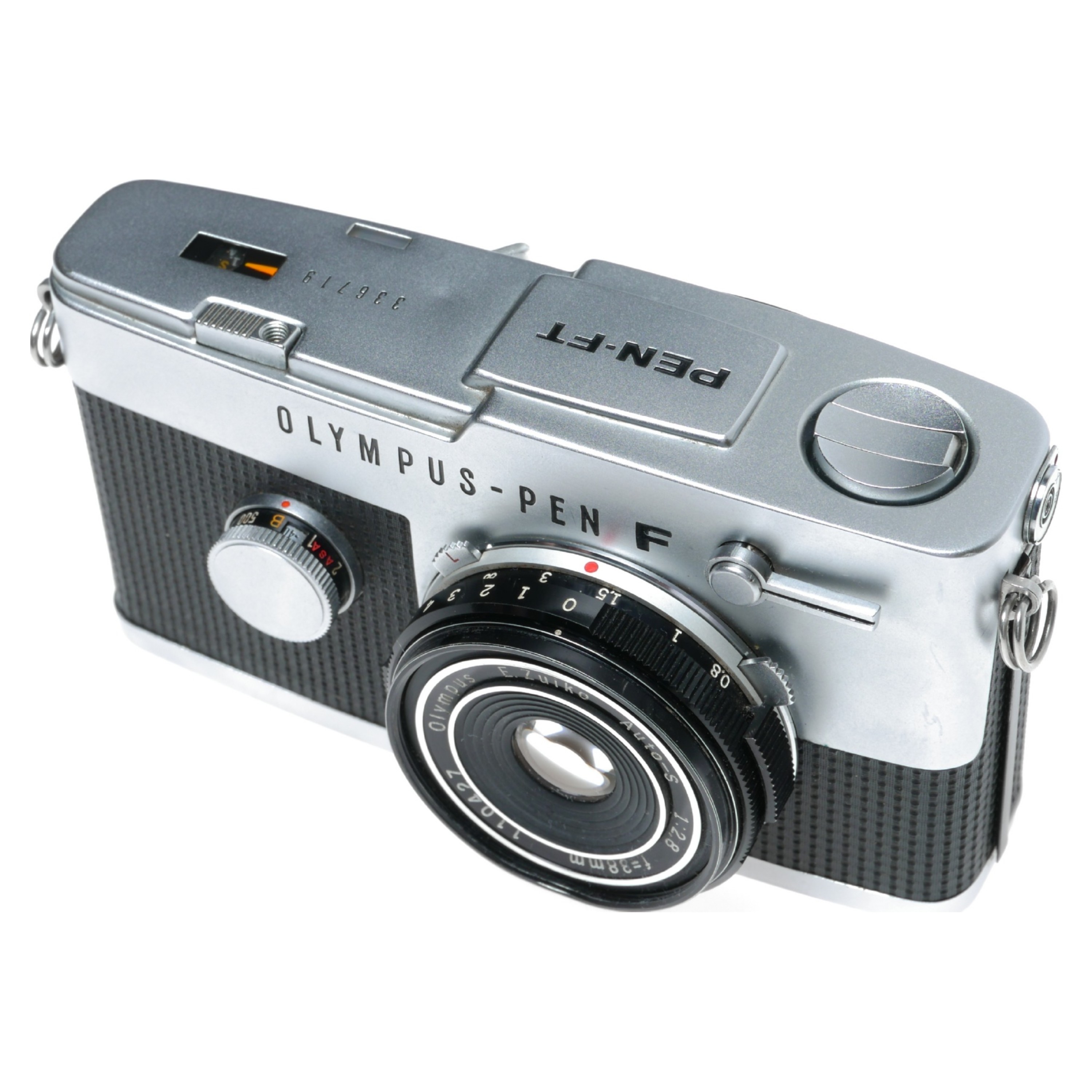 Olympus Pen-FT Camera E.Zuiko Auto-S 2.8/38mm Flash CL Hood Caps Case
