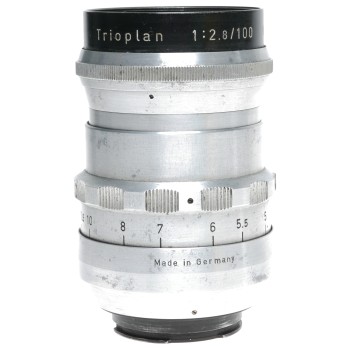Meyer-Optik Trioplan 1:2.8/100 Lens Exa Exakta Mount
