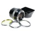 Carl Zeiss Distagon 1:2.8 f=25mm Contarex Camera Lens Hood Filters