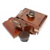 J.Lancaster 1899 BB Instantograph Wood 1/4 Plate Camera Brass Lens