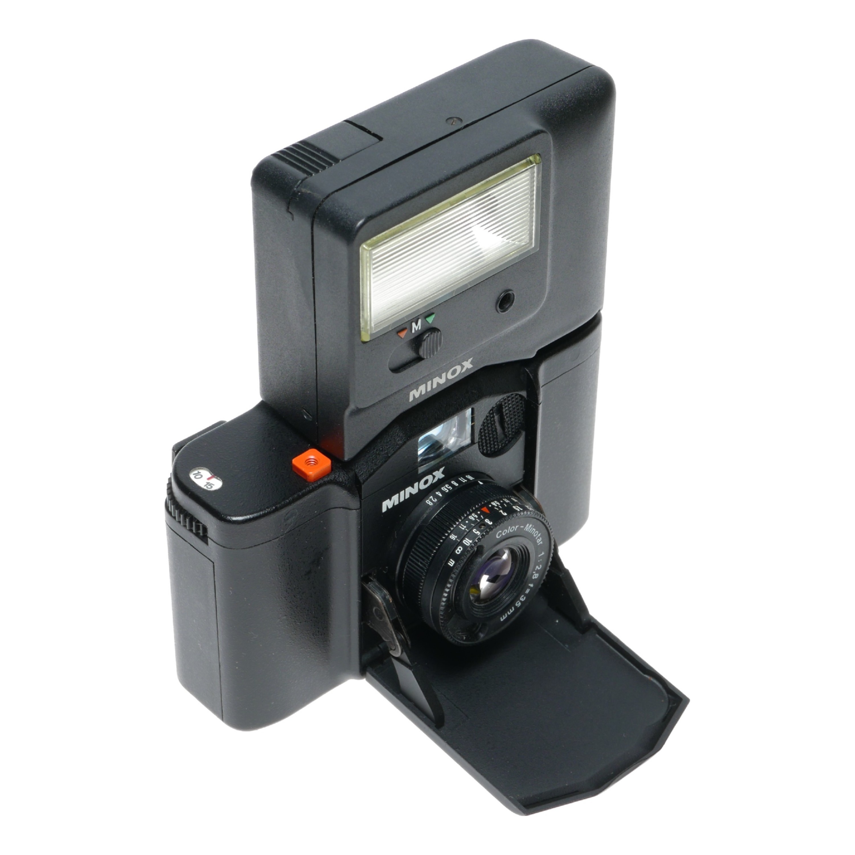 Minox 35GL Miniature Compact 35mm Film Camera Flash Unit Pouch Box