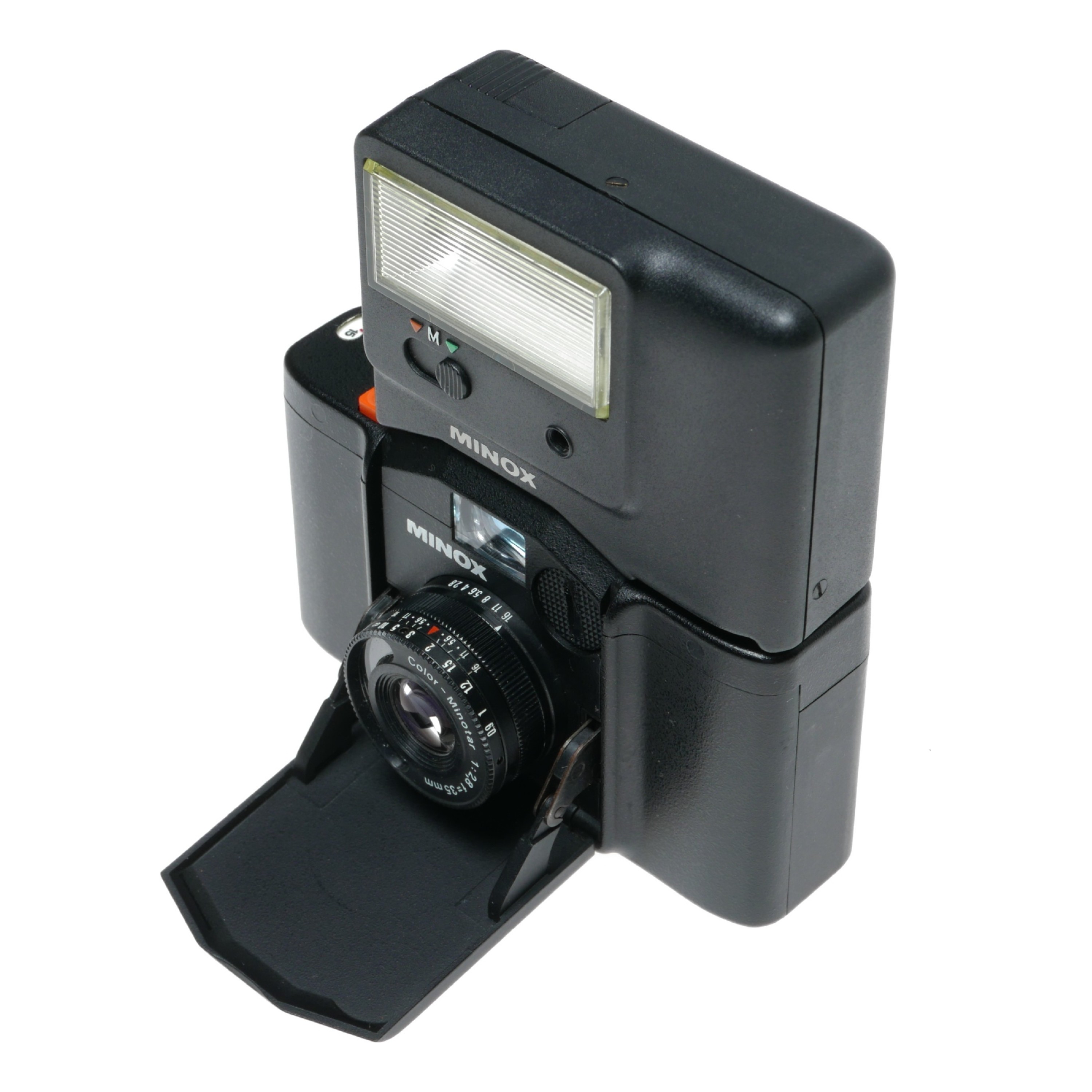 Minox 35GL Miniature Compact 35mm Film Camera Flash Unit Pouch Box