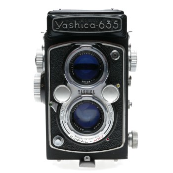 Yashica 635 TLR Camera 120 35mm Converter Yashinon 1:3.5 F=80mm