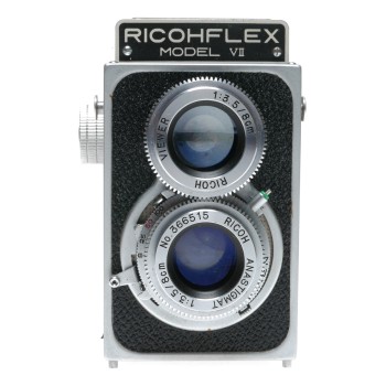 Ricohflex Model VII 6x6 TLR 120 Film Camera Riken Shutter