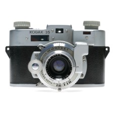 Kodak 35 Rangefinder 35mm Film Camera Anastar f:3.5/50 Flash Shutter