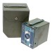 Kodak Beau Brownie 2 Blue Art Deco Box Camera Doublet Lens in Case