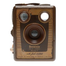 Kodak Brownie F Six-20 Flash Contacts Box 620 Roll Film Camera