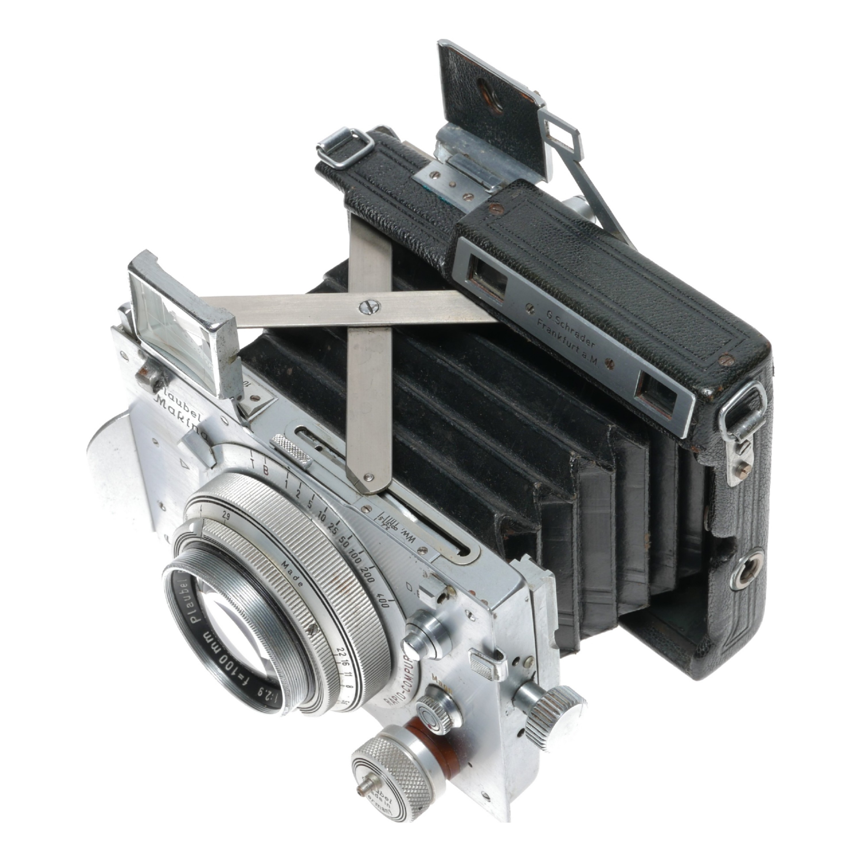 Plaubel Makina IIIR Strut Folding Camera 6.5x9 Sheet Film Holders ...
