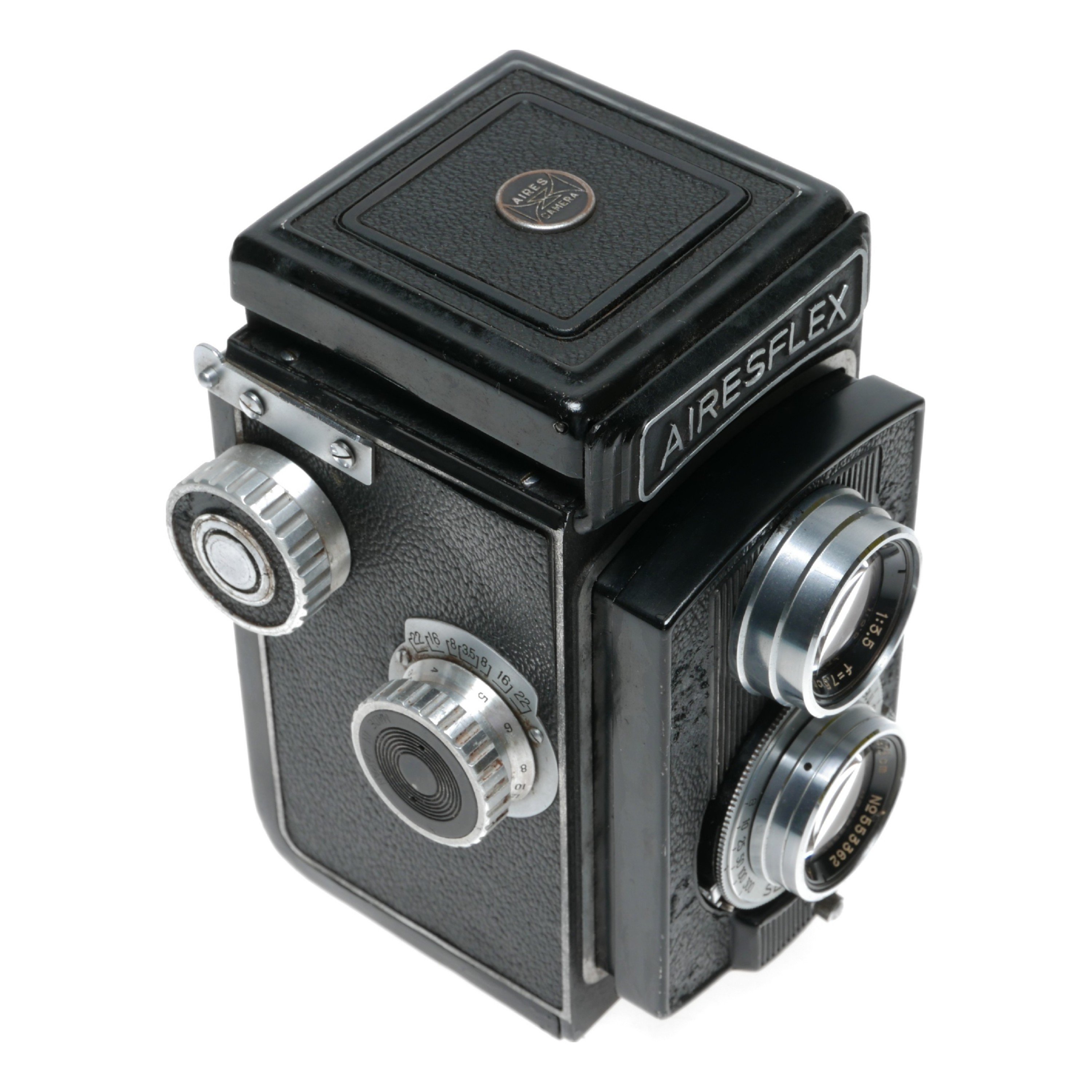 Airesflex TLR 120 Roll Film Camera 6x6 Format 3.5/7.5cm Vintage 3.5/7