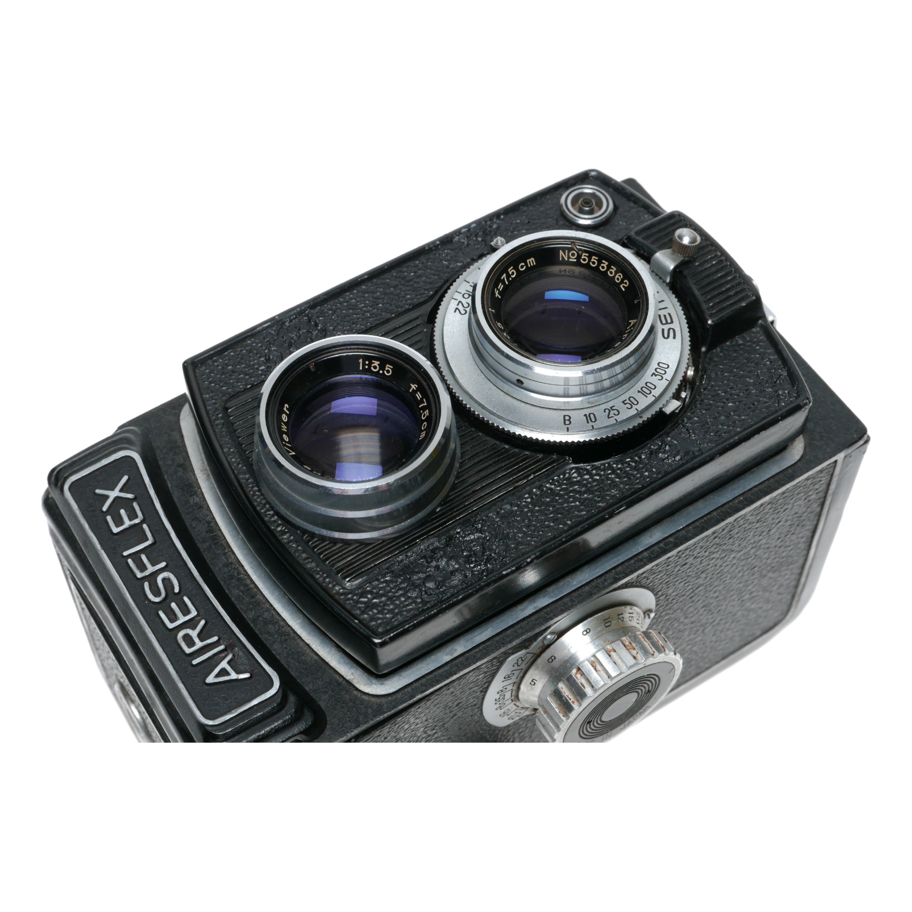 Airesflex TLR 120 Roll Film Camera 6x6 Format 3.5/7.5cm Vintage 3.5/7