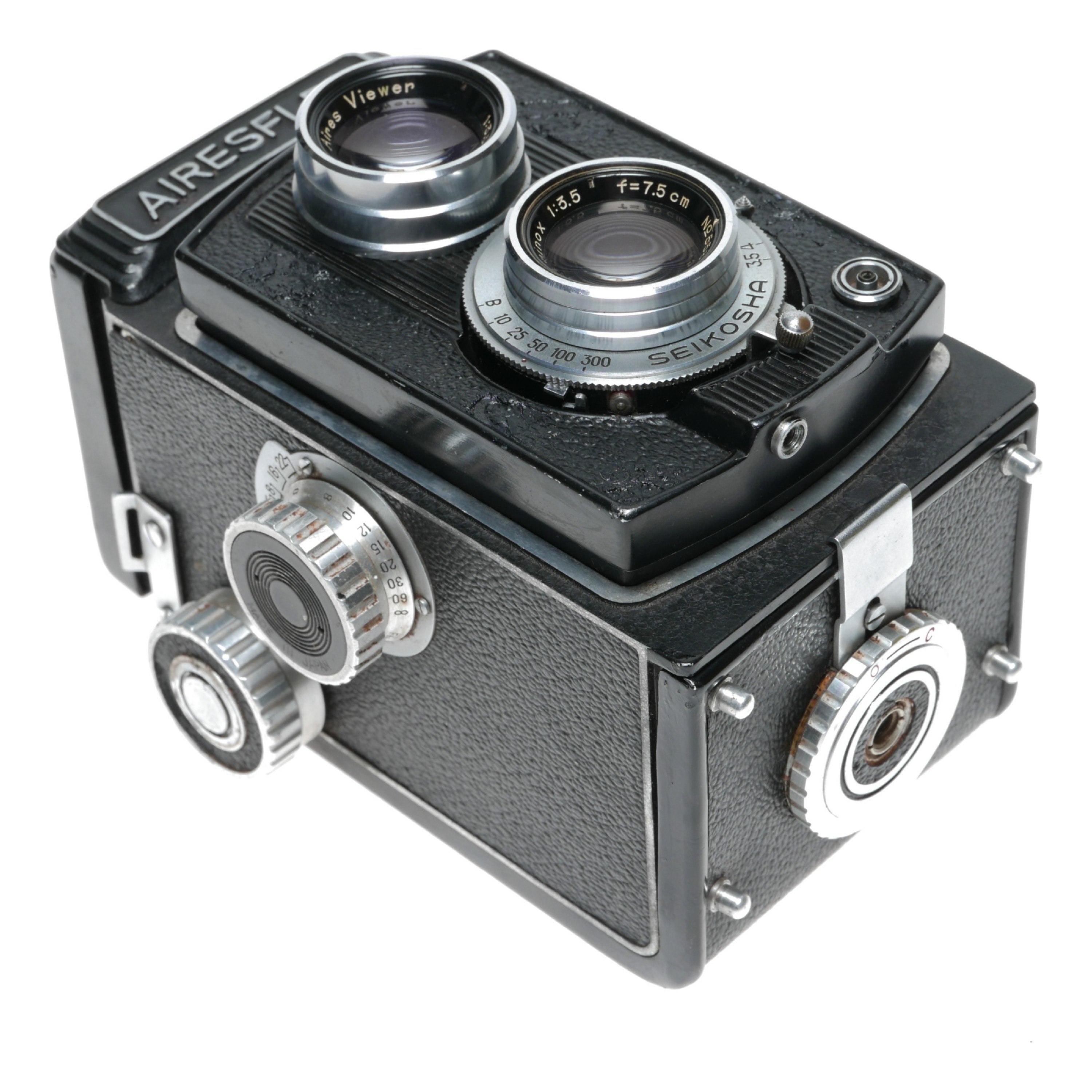 Airesflex TLR 120 Roll Film Camera 6x6 Format 3.5/7.5cm Vintage 3.5/7