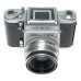 KW Praktisix SLR Film Camera 6x6 Carl Zeiss Tessar 2.8/80