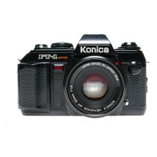 Konica FT-1 Motor 35mm Film SLR Camera Hexanon 1.8/50 AR