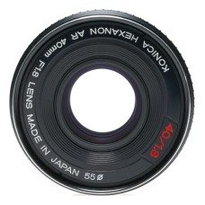 Konica Hexanon AR F1.8 40mm Auto Reflex 35mm SLR Camera Lens