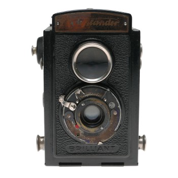Voigtlander Brillant Early Metal TLR 120 Film Camera Voigtar 1:6.3 F=7.5cm