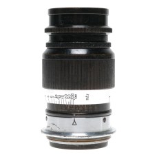 Elmar f=9cm 1:4 black Leitz Wetzlar black silver M39 screw mount lens
