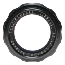 Black Tele-Elmarit 1:2.8/90 mm Leica M Leitz f=90mm F2.8 prime lens