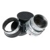Leica Summicron 2/50 mm DR coated camera lens caps hood set