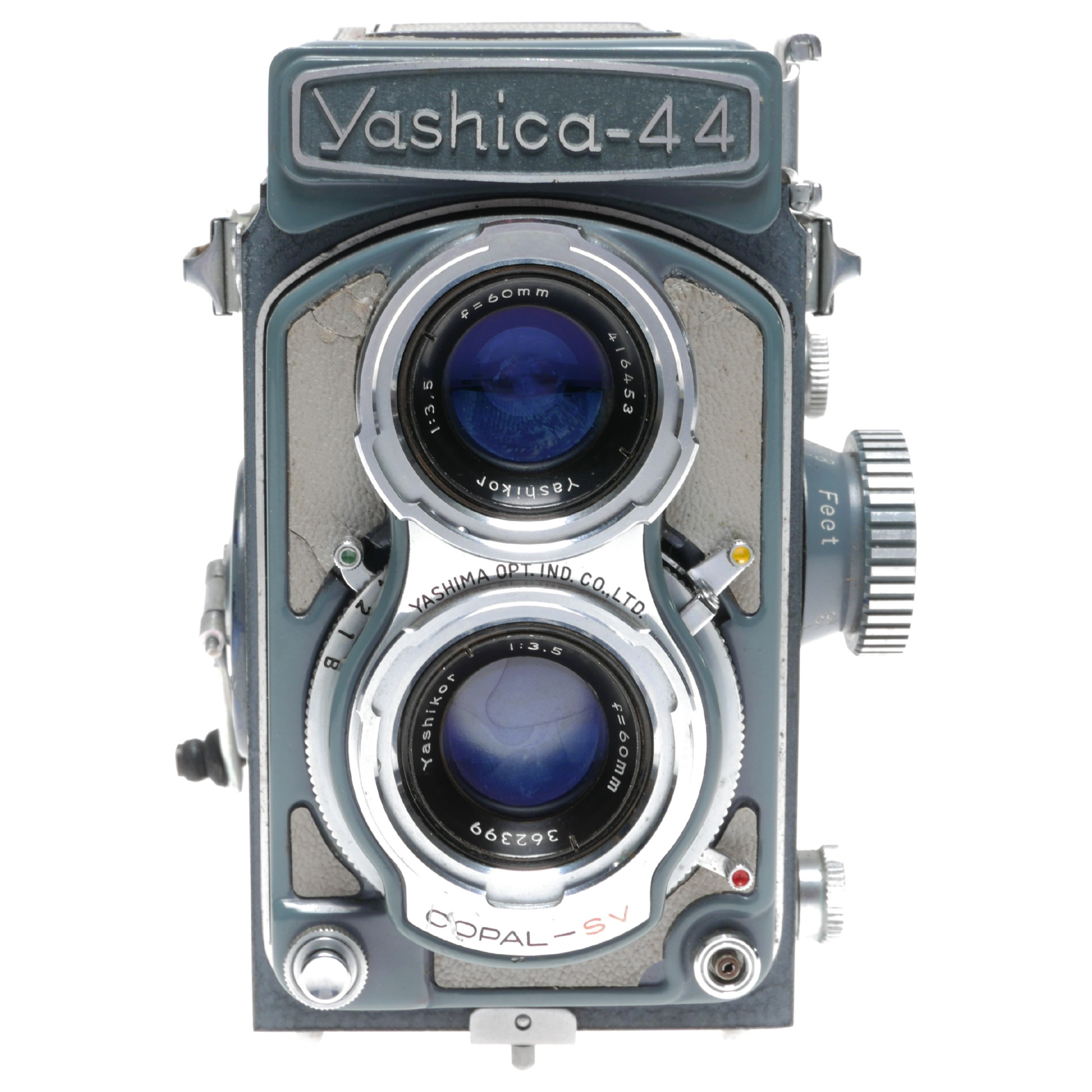になる ヤフオク! - YASHICA Yashica-44 (Yashikor 60mm f3.5) グレ... もちろん
