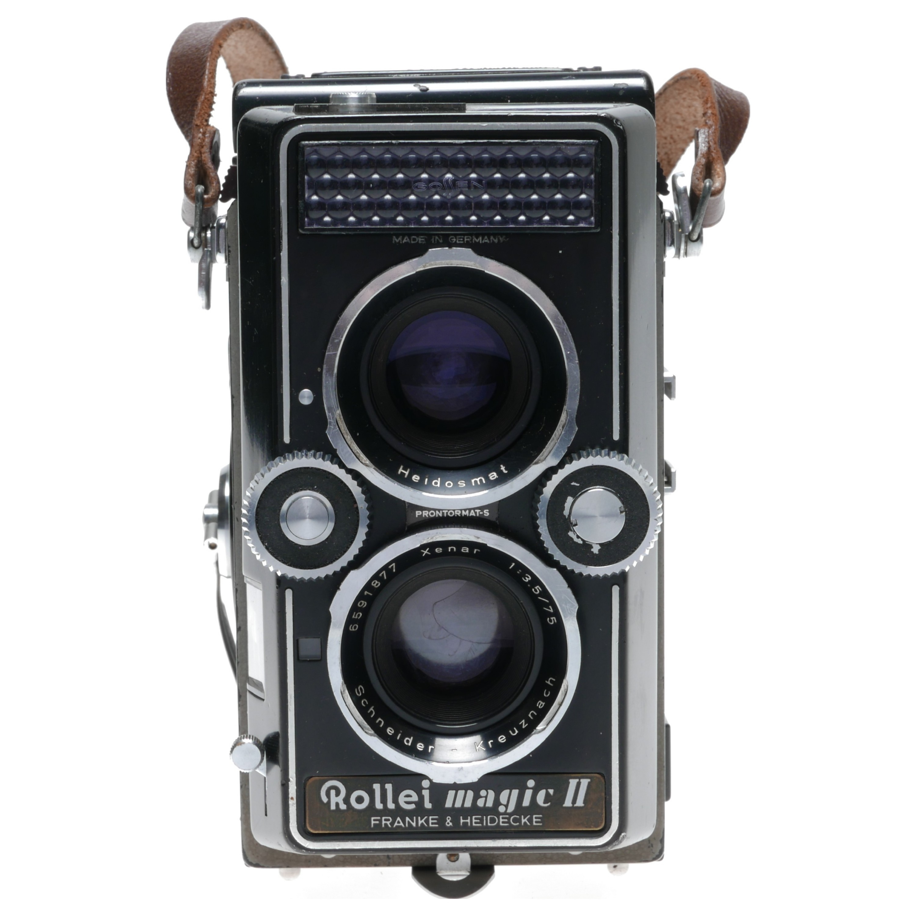 Rollei Magic II TLR 6x6 Film Camera Xenar 1:3.5/75 Lens - Vintage