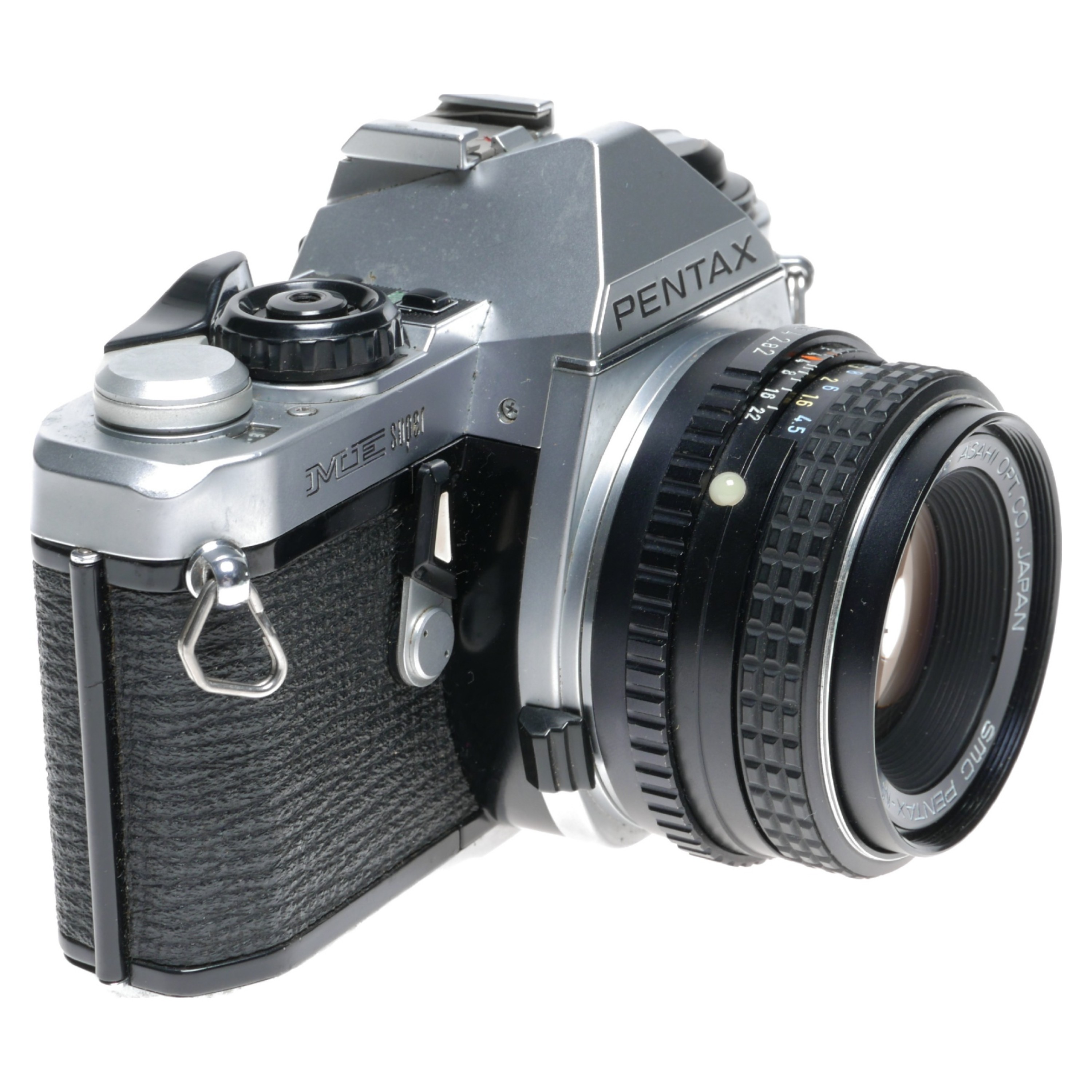 Asahi Pentax ME Super 35mm Film Camera SMC PentaxM 12 50mm