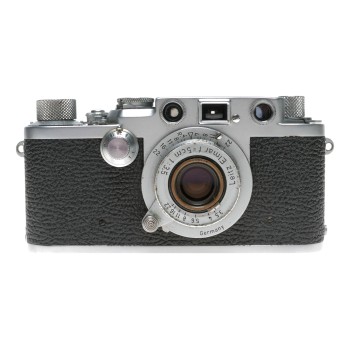 Red Dial IIIf Leica Elmar 3.5/50mm lens vintage film camera