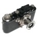 Black Paint Leica III camera Nickle Elmar 1:3.5 f=50mm Beautiful patina cased