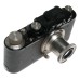 Leica II D Black paint 35mm film camera Elmar Nickle lens 3.5/50