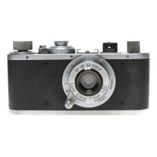 Leica Standard B chrome 5cm Elmar F3.5 case and lens cap