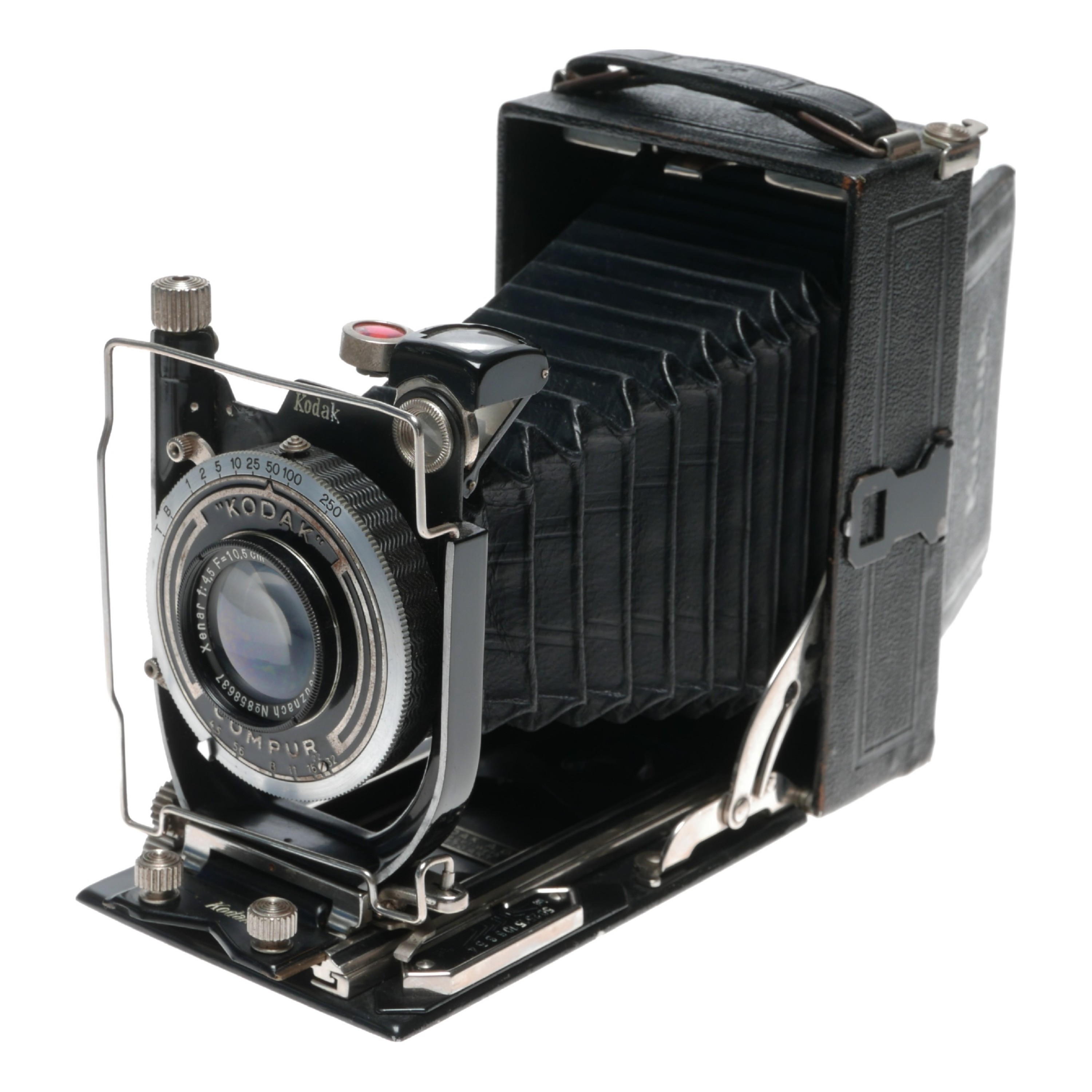 cámara de placa plegable Kodak Nagel recomar 18 