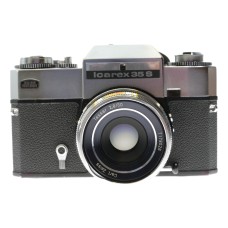 Zeiss Ikon Icarex 35S Film SLR Camera BM Tessar 2.8/50 in Case