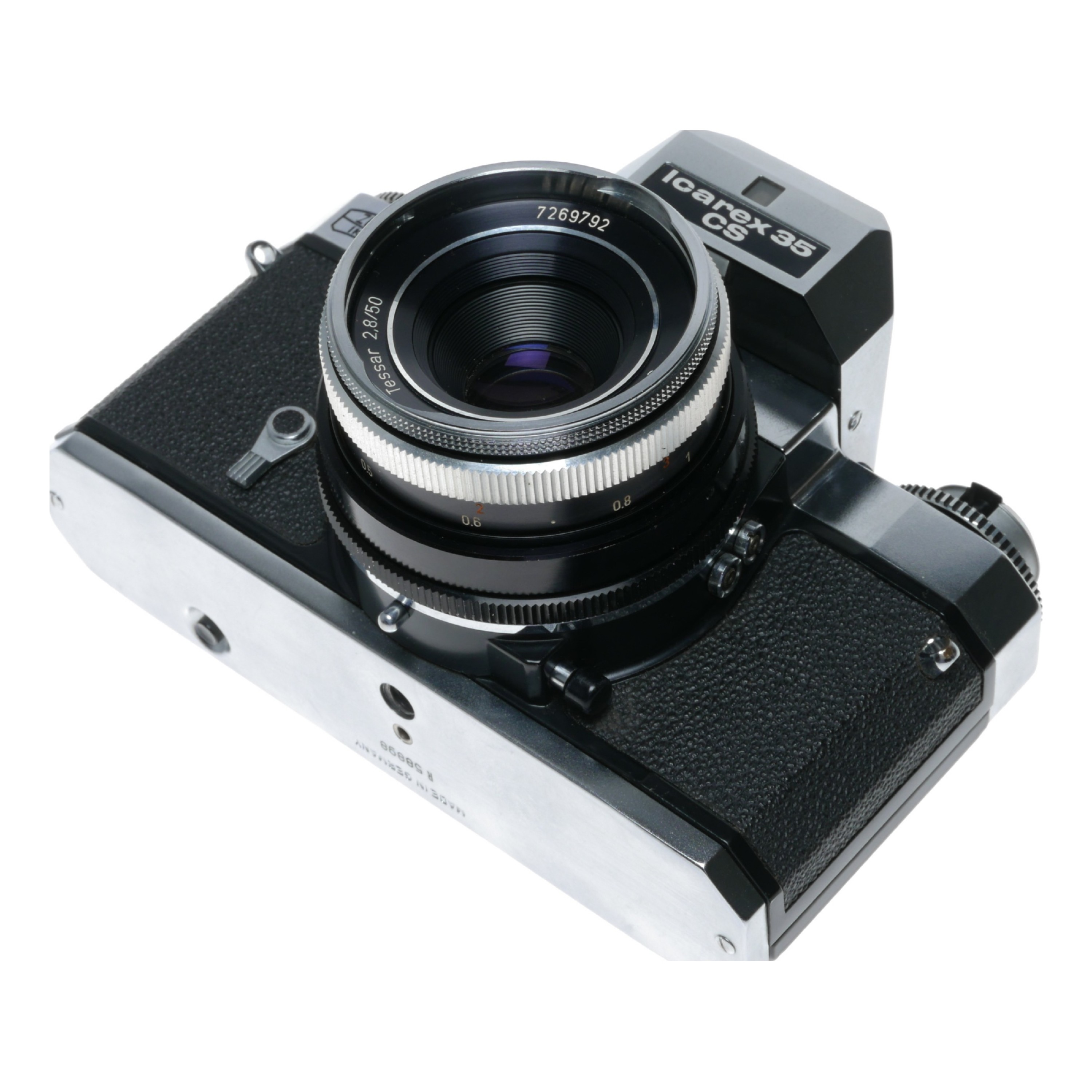 Zeiss Ikon Icarex 35 CS Film SLR Camera Metered Pentaprism Tessar 2.8/50