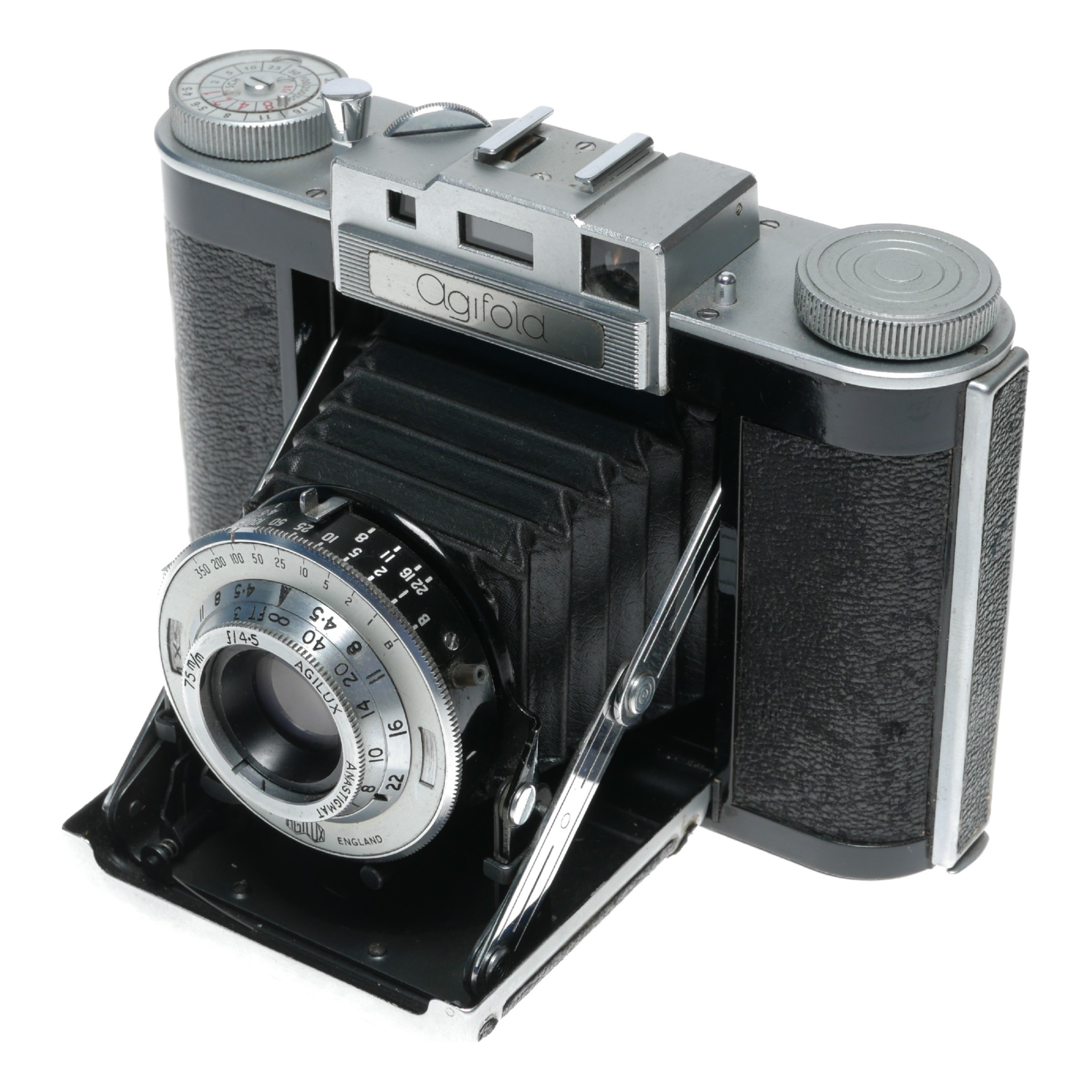 Agilux Agifold III Folding Rangefinder 120 Rollfilm Camera Vintage