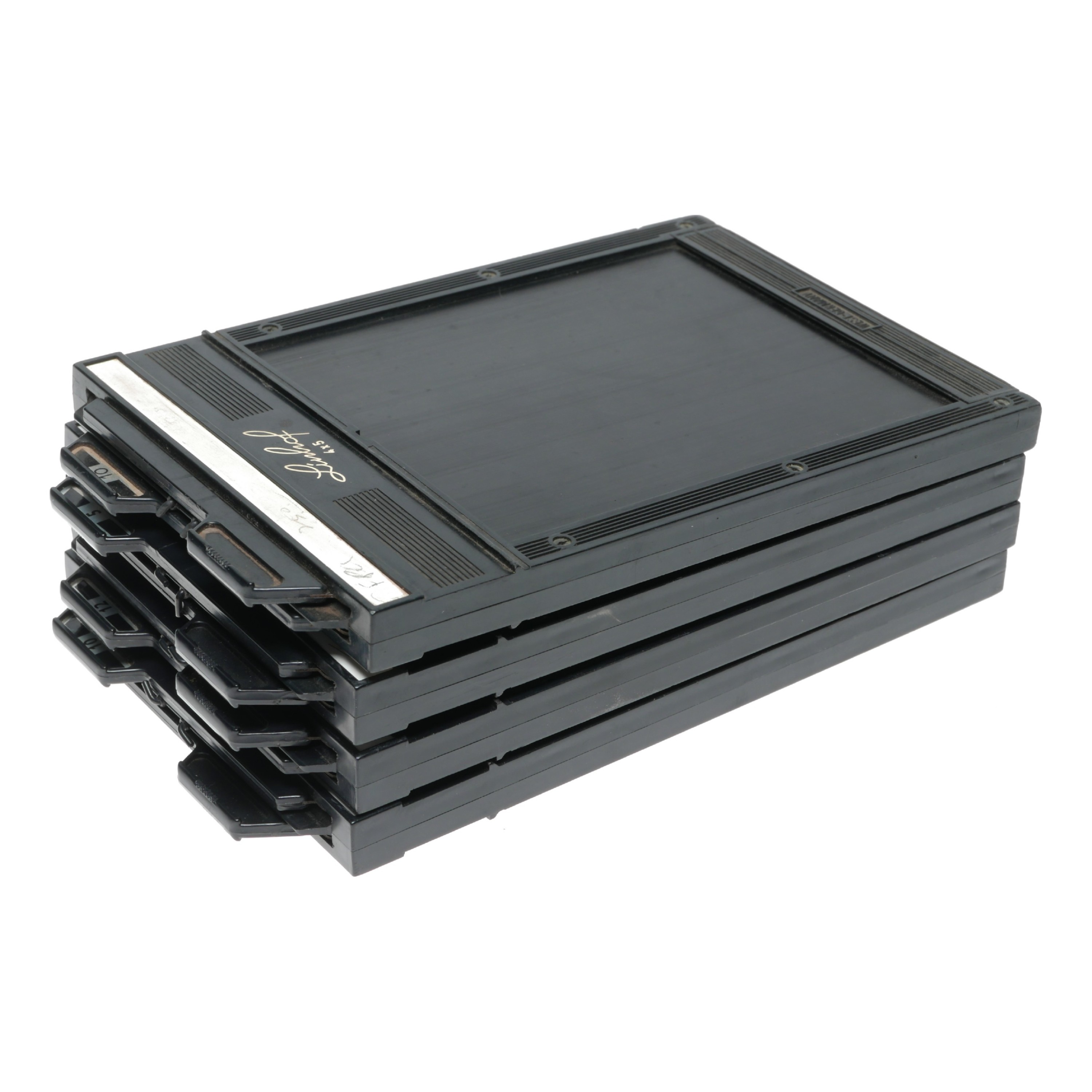 Adorama 8 Pack 4x5 Sheet Film Holders – 16 Metal Dark Slides – Large Format Camera
