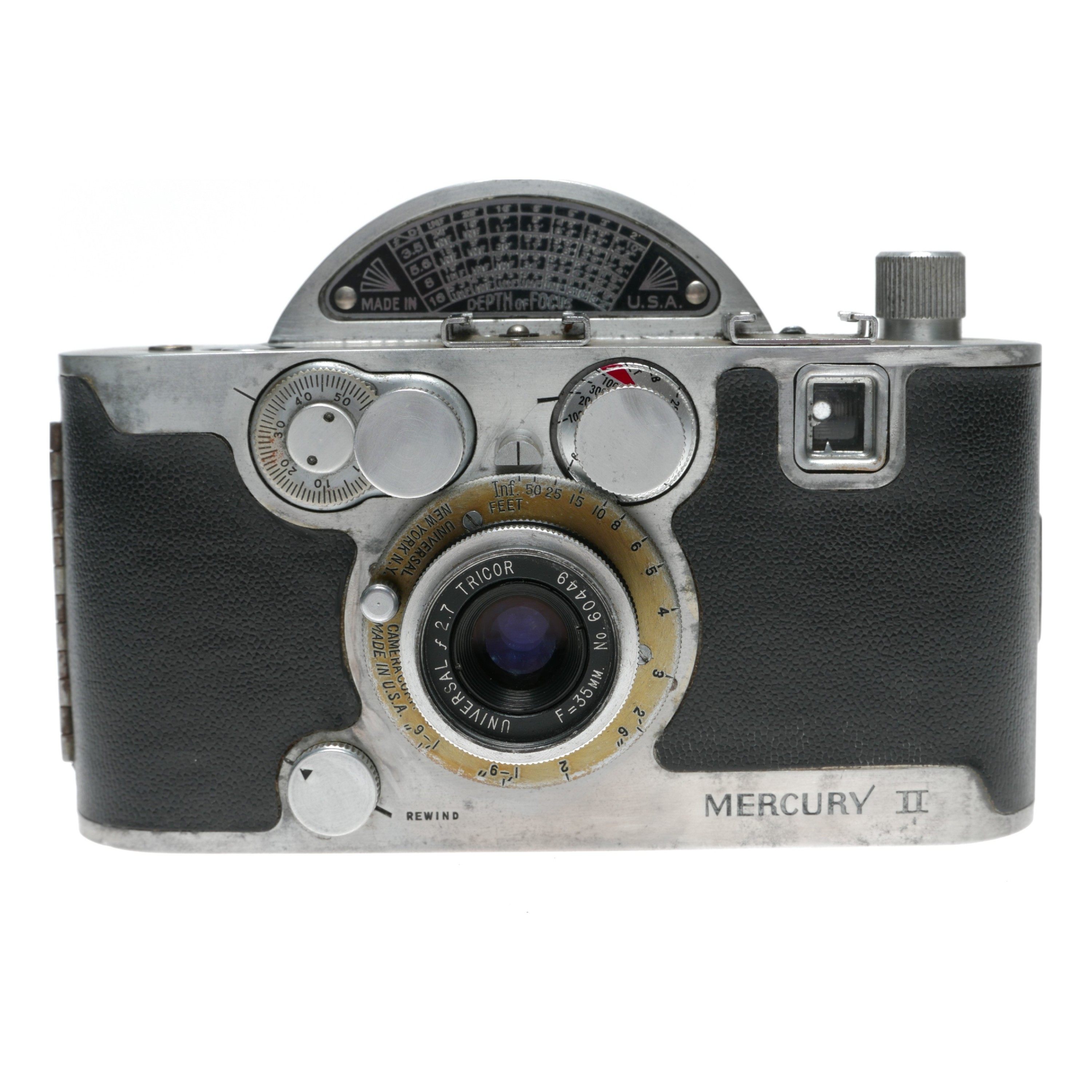 Mercury II Model CX 35mm Film Camera Tricor f2.7 F=35mm