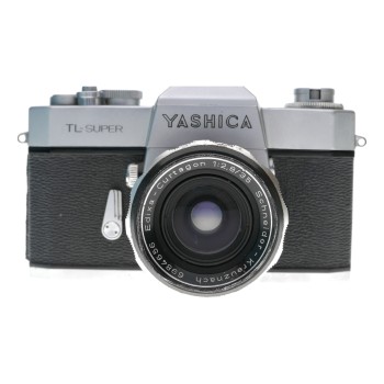 Yashica TL-Super 35mm Film SLR Camera Edixa-Curtagon 1:2.8/35