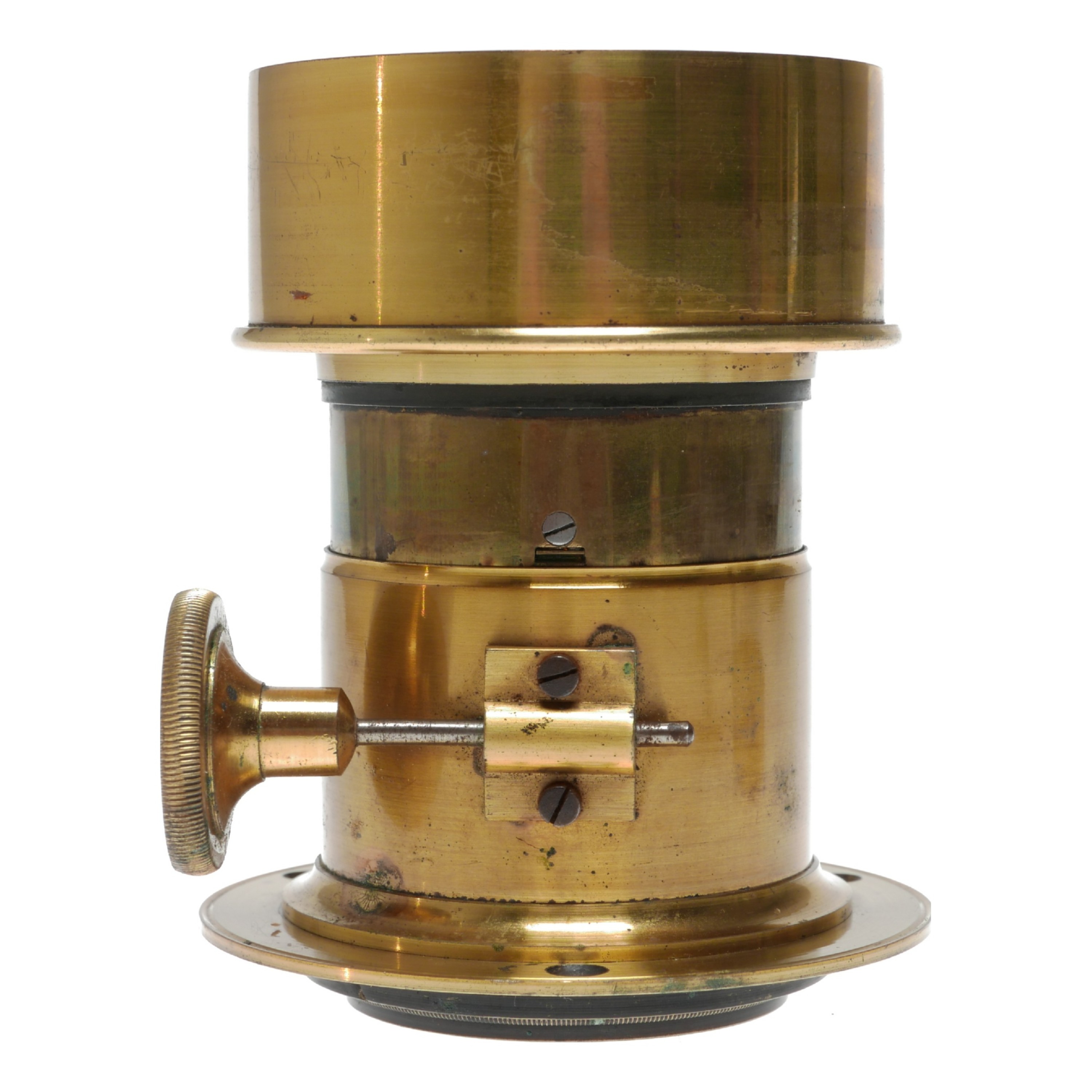 Vintage Brass Lens Film Plate Box Bellows Camera Photography