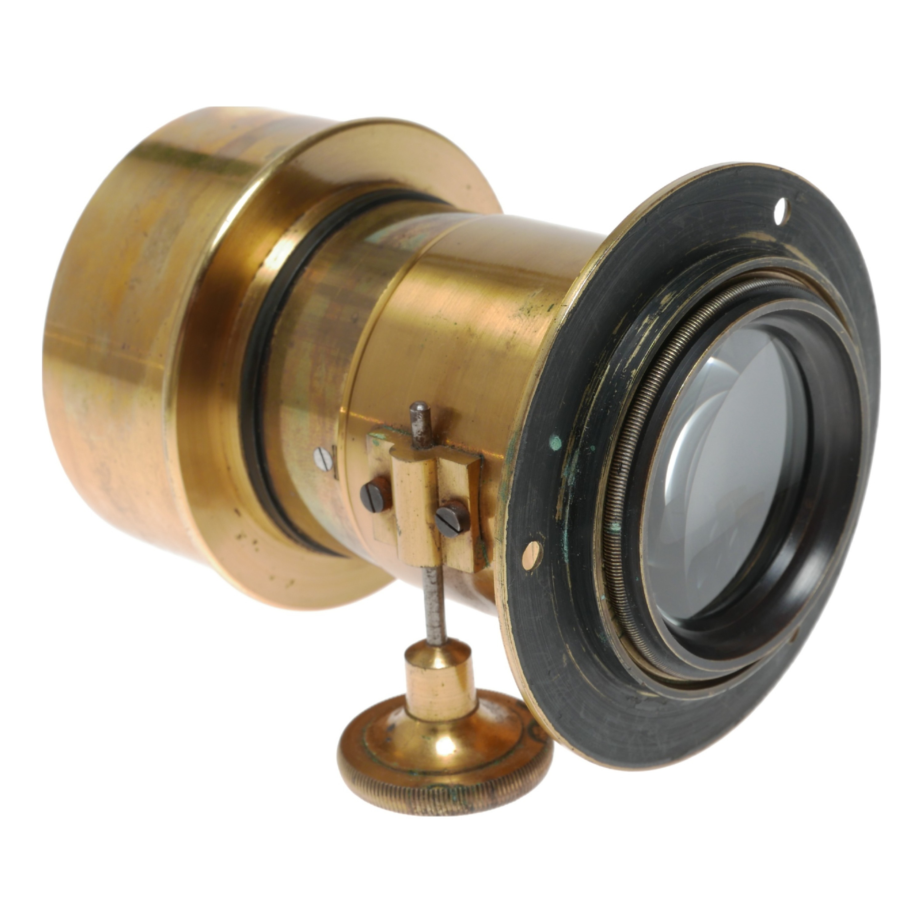 Vintage Brass Lens Film Plate Box Bellows Camera Photography