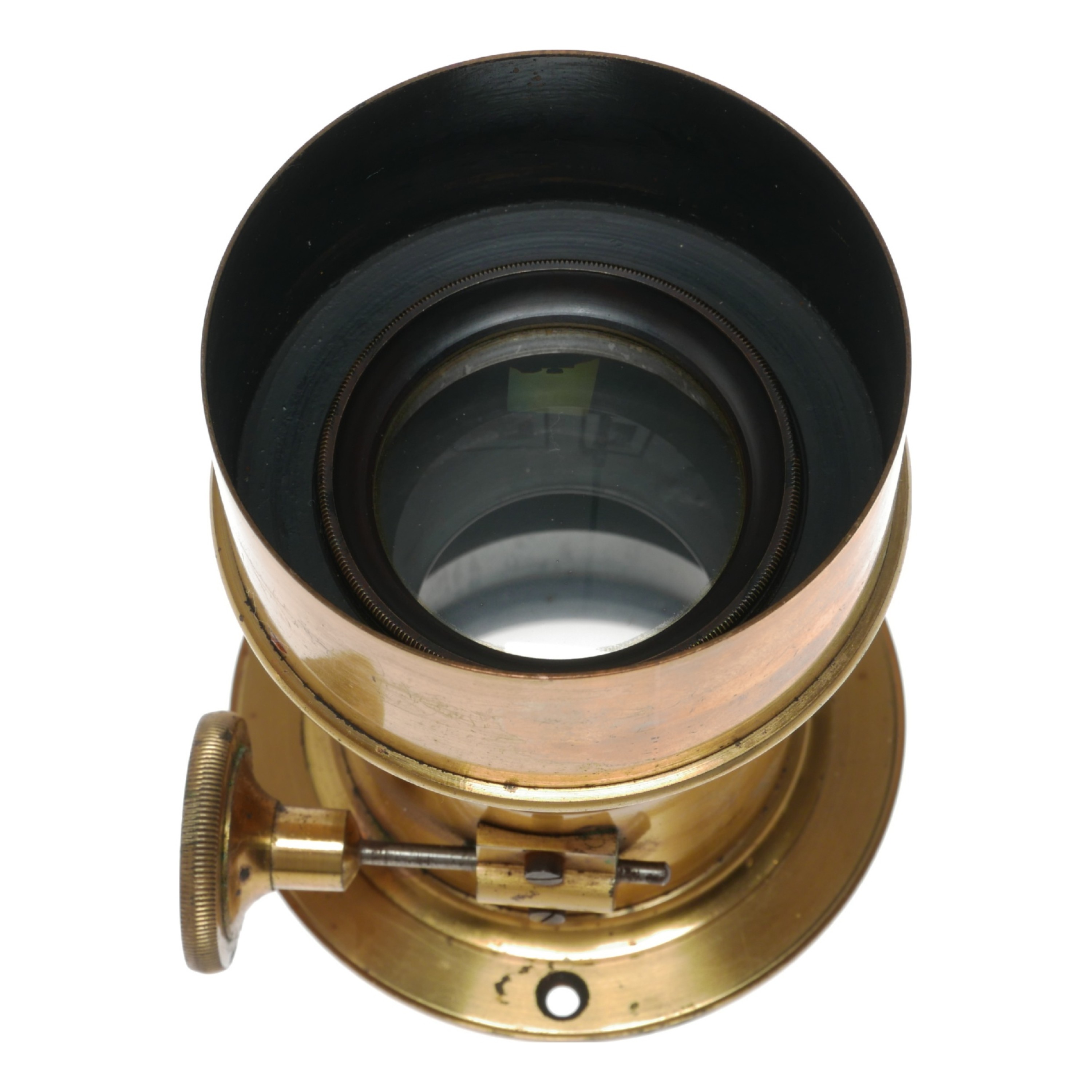 Vintage Brass Lens Film Plate Box Bellows Camera Photography