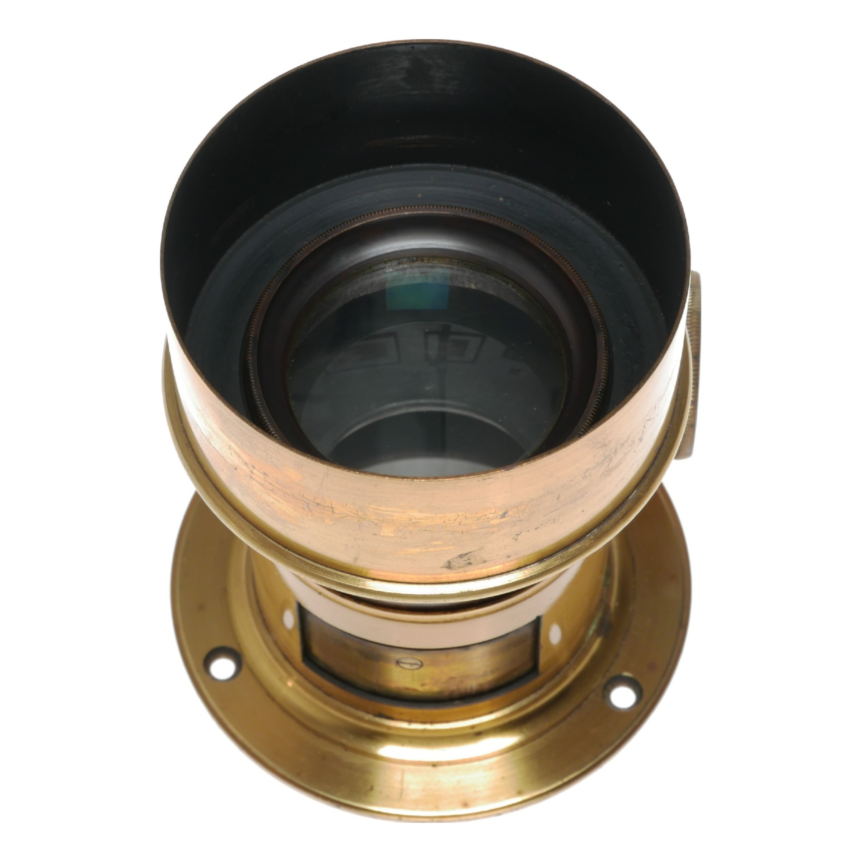 Vintage Brass Lens Film Plate Box Bellows Camera Photography