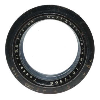 Carl Zeiss Jena Tessar 1:3.5 f=15cm Large Format Folding Camera Lens