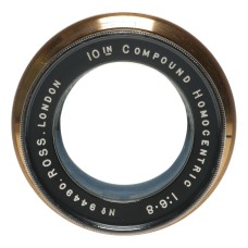 Ross London 10 Inch Compound Homocentric 1:6.8 Camera Brass Lens