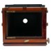 W.I. Chadwick Mahogany Tailboard Half Plate Field Camera Brass Lens 2274