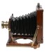 Wood Antique Field Camera Brass Lens Cut Sheet Film Backs